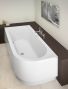 Image shows bathtub with integrated apron