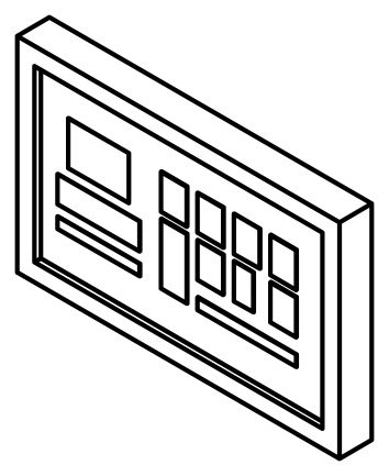 External control panel for installation outside of steam room - External control panel for installation outside of steam room