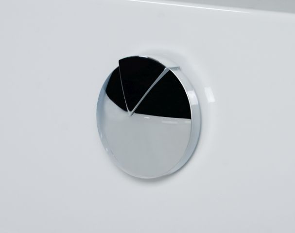 Hoesch Combi drain/overflow fitting iSensi, white - Hoesch Combi drain/overflow fitting iSensi, white