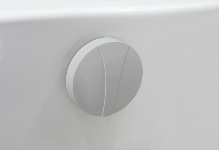 Hoesch Combi drain/overflow fitting iSensi, white - Hoesch Combi drain/overflow fitting iSensi, white