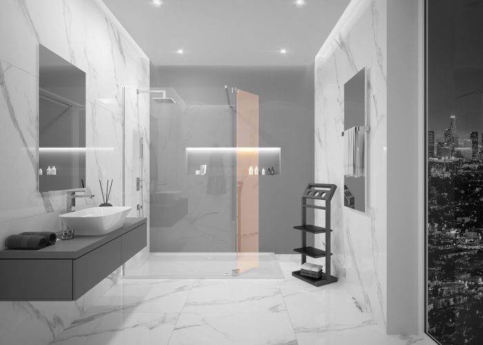 additional glass wall Lumia+ for shower cabin - additional glass wall Lumia+ 1990 for shower cabin 