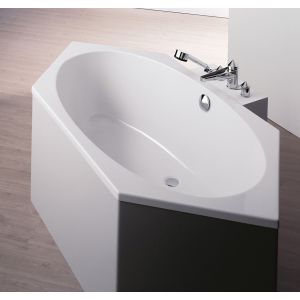 Badewanne Armada 6-Eck 2000x900 Überlauf links