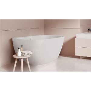 bathtub LaBrillante corner1800x800 right overflow filling