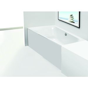 Glas panel trapezoidaloidaloidale-shaped bathtub niche 1500x1000 left