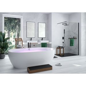 Bathtub iSensi oval monolith overflow filling 1700x750