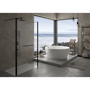 Bathtub iSensi round monolith overflow filling 1500