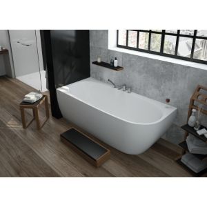 Bathtub iSensi corner monolith overflow filling 1700x750 left