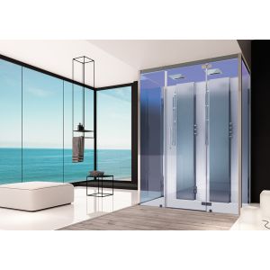 Dampfbad SensePerience 1800x1000 Vorwand ohne Antirutsch 
