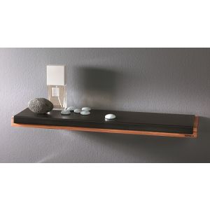 Shelf made of water-resistant doussie wood and PU pad