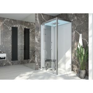 Steam cabin SensePerience 1200x900 left, without anti-slip couting