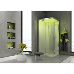 Steam cabin SensePerience 1000x1000 left without anti-slip coating