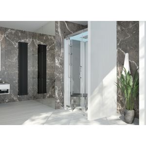 Steam cabin SensePerience 1200x900 niche left, without anti-slip couting