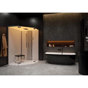 Steam cabin SensePerience 5-corner variant 1400, without shower tray