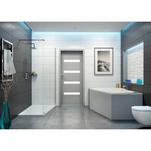 Duschwanne Muna Trapez re. 1200x900 mit Antirutsch