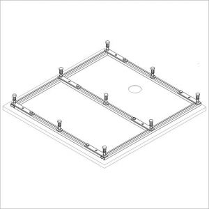 Base frame for mineral cast - shower tray 1500x1500