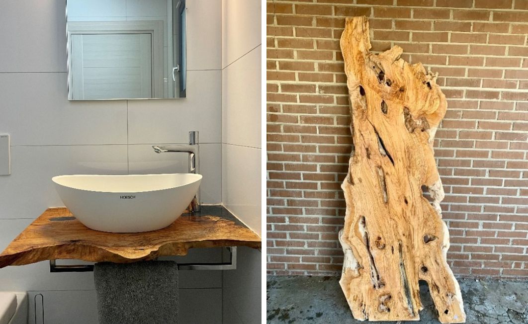 Wood in the bathroom? Closeness to nature and warmth!