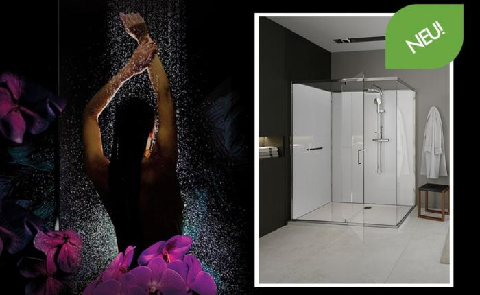 The new HOESCH nUnity shower unit - the attractive complete solution for full showering pleasure. 