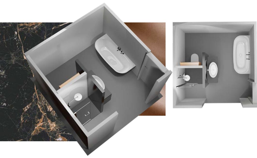 Badezimmer mit T-Lösung: Eleganz und Funktionalität mit Hoesch Design